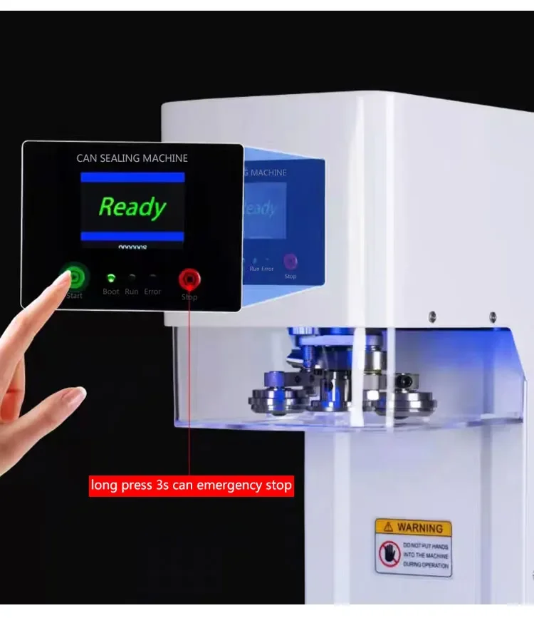 Новейшая машина для запечатывания консервных банок автоматическая жестяных с