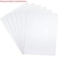 1pcs white abs plastic board model sheet for sand table model making 0 50 811 5231012mm thick