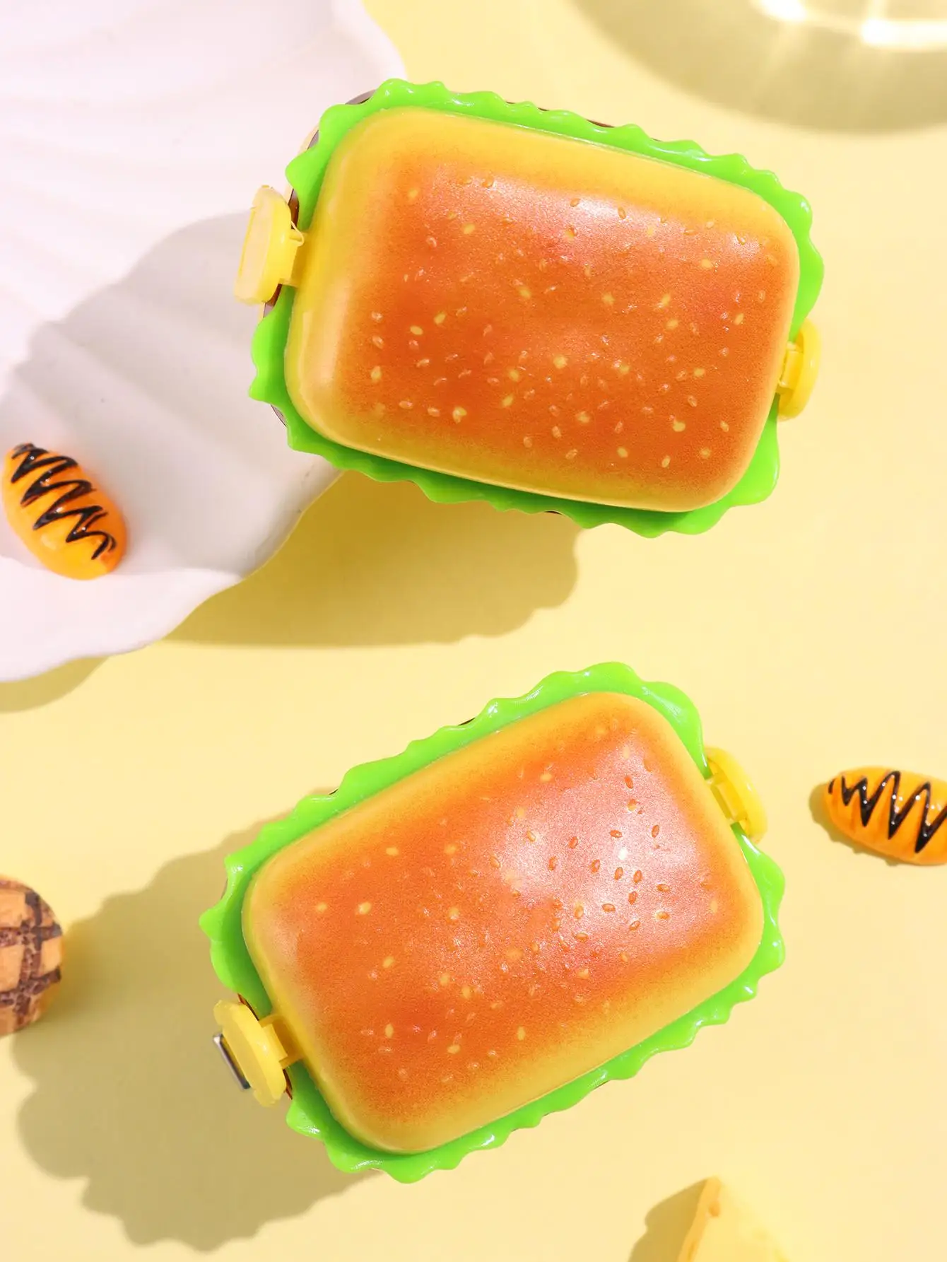 Оригинальность Harajuku милая заколка для волос в виде гамбургера Y2K заточка ножей