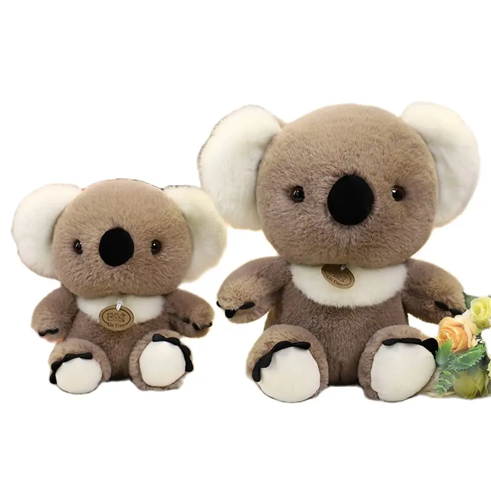 

20-35cm Furry Koala Plush Toy Simulation Stuffed Animals Lifelike Koala Doll Soft Cute Plushies Home Decor Christmas Gift