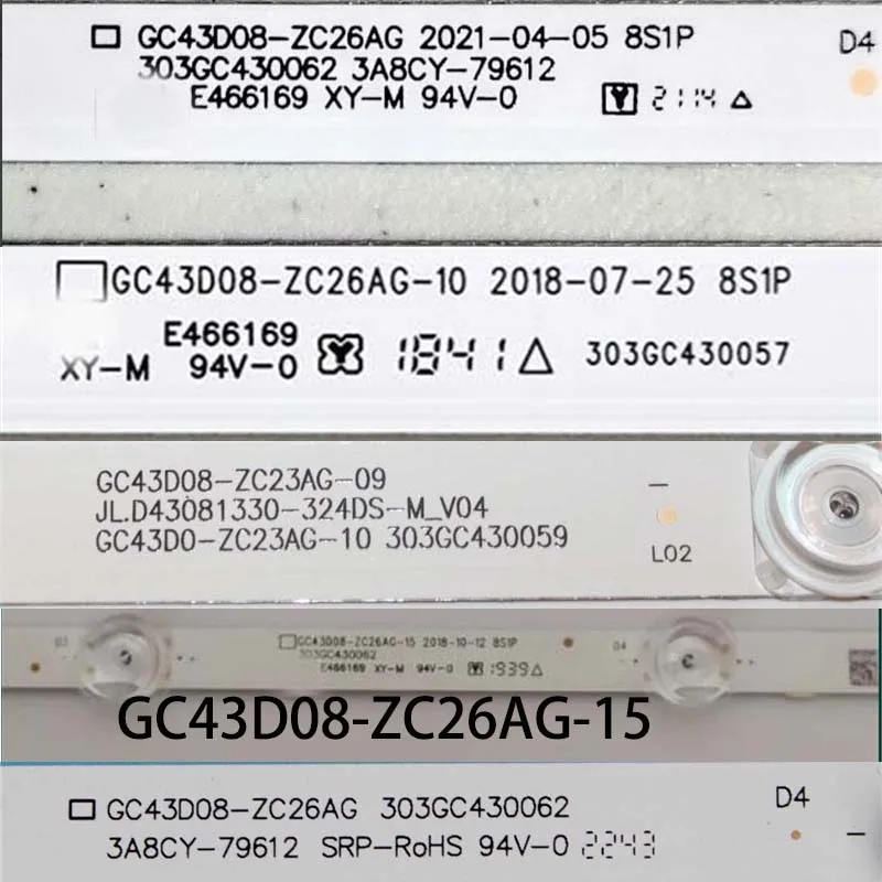 Комплекты для освещения телевизора осветительные полосы Φ 303GC43006 2 осветительных