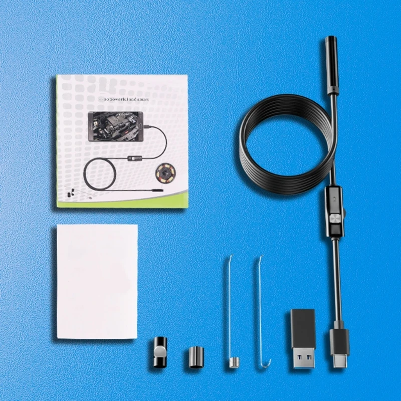 USB C 6 светодиодная камера для эндоскопа наблюдения в виде змеи бороскопа объектив