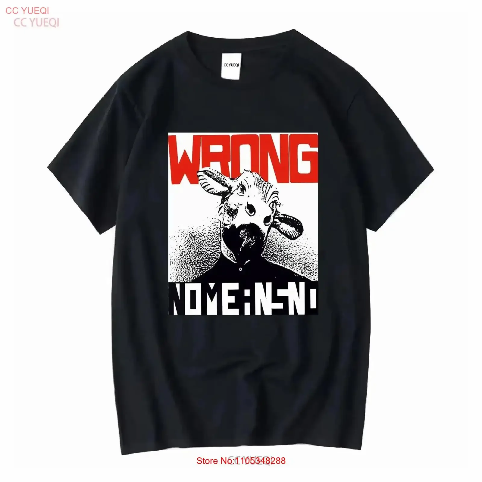 Фото Новая футболка NWT No Means NOMEANSNO, черная, размеры S-5XL, винтажная, с эффектом потертости, уличный стиль, для повседневной носки №1