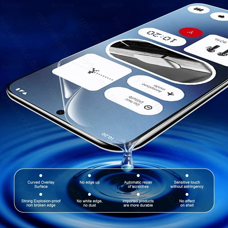 Гидрогелевая пленка 6 в 1 защитные пленки для экрана телефона ничего (2а)