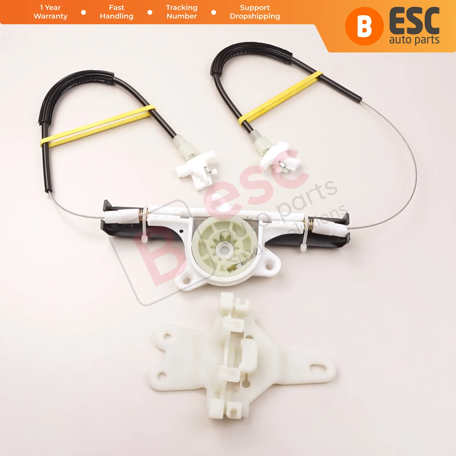 

ESC Auto Parts EWR5142 Electrical Power Window Regulator Repair Kit Rear Left Door for Nissan Terrano MK2 1993-2005 4/5 Doors