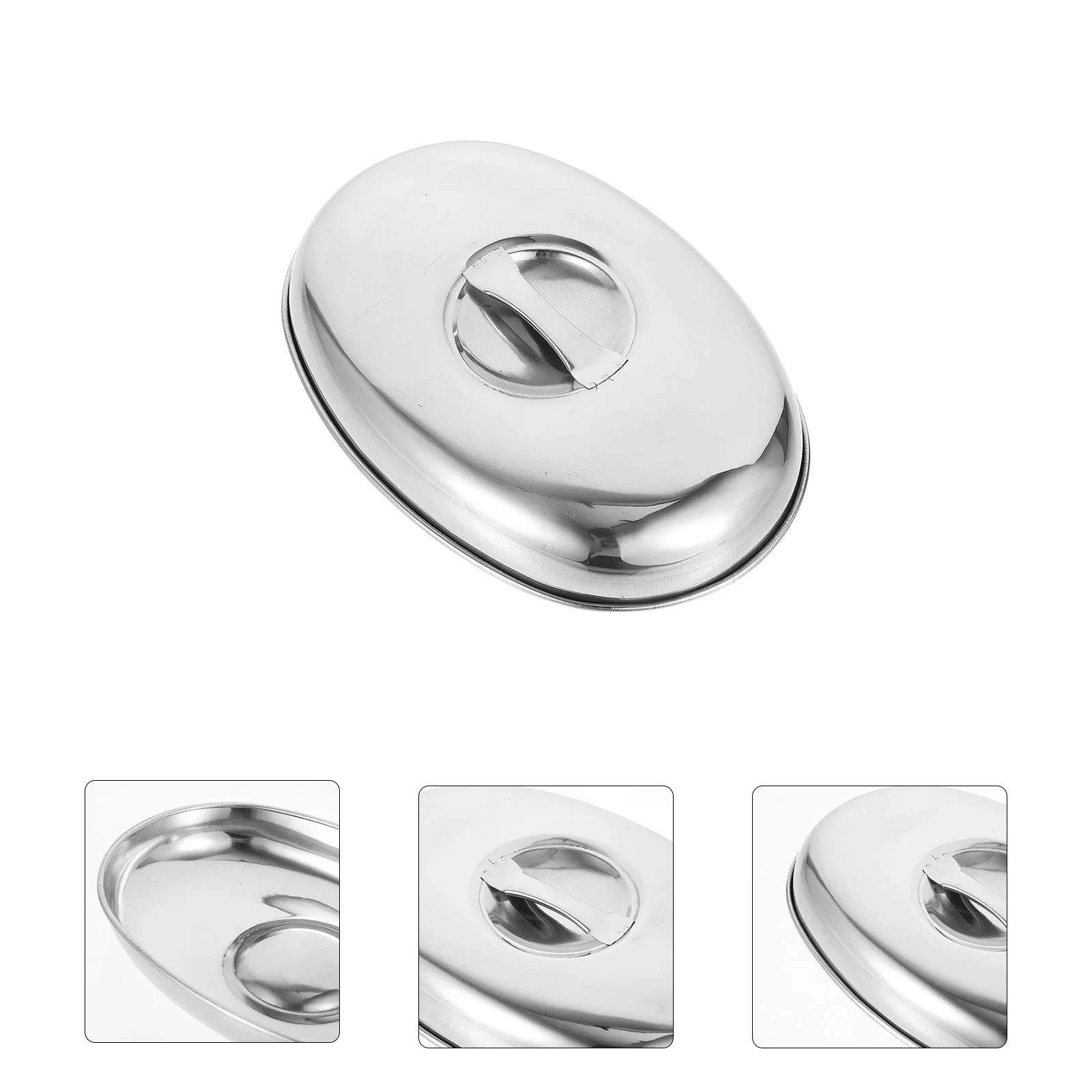 

Cover Domelid Griddle Basting Melting Grill Stainless Dish Pot Steaming Steel Lids Round Covers Hood Cheese Steak Replacement