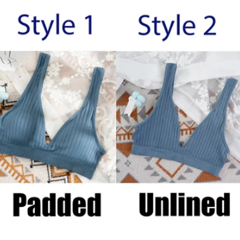 Бюстгальтер бесшовный с глубоким V-образным вырезом без косточек |