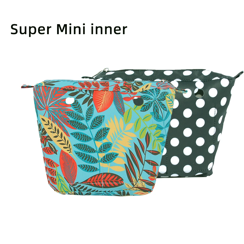 

TANQU New Composite Twill Inner Lining Insert Zipper Pocket for O Bag Senior Inner Pocket for Super Mini Obag Cloth Waterproof