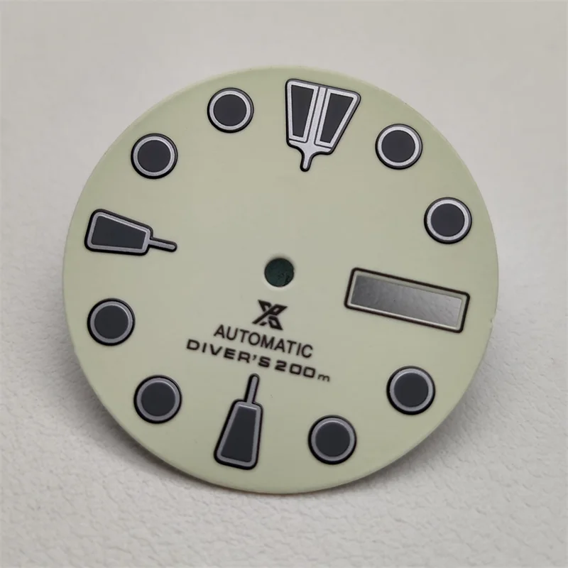 NH35 dial watch parts modified 28.5mm beige full luminous mark adapted to NH35/36 automatic mechanical watch command