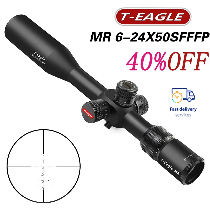 

_ MR 6-24X50SF FFP прицел для винтовки, тактическое оборудование, прицел для страйкбольного пистолета, стеклянный гравированный широкоугольный оп...