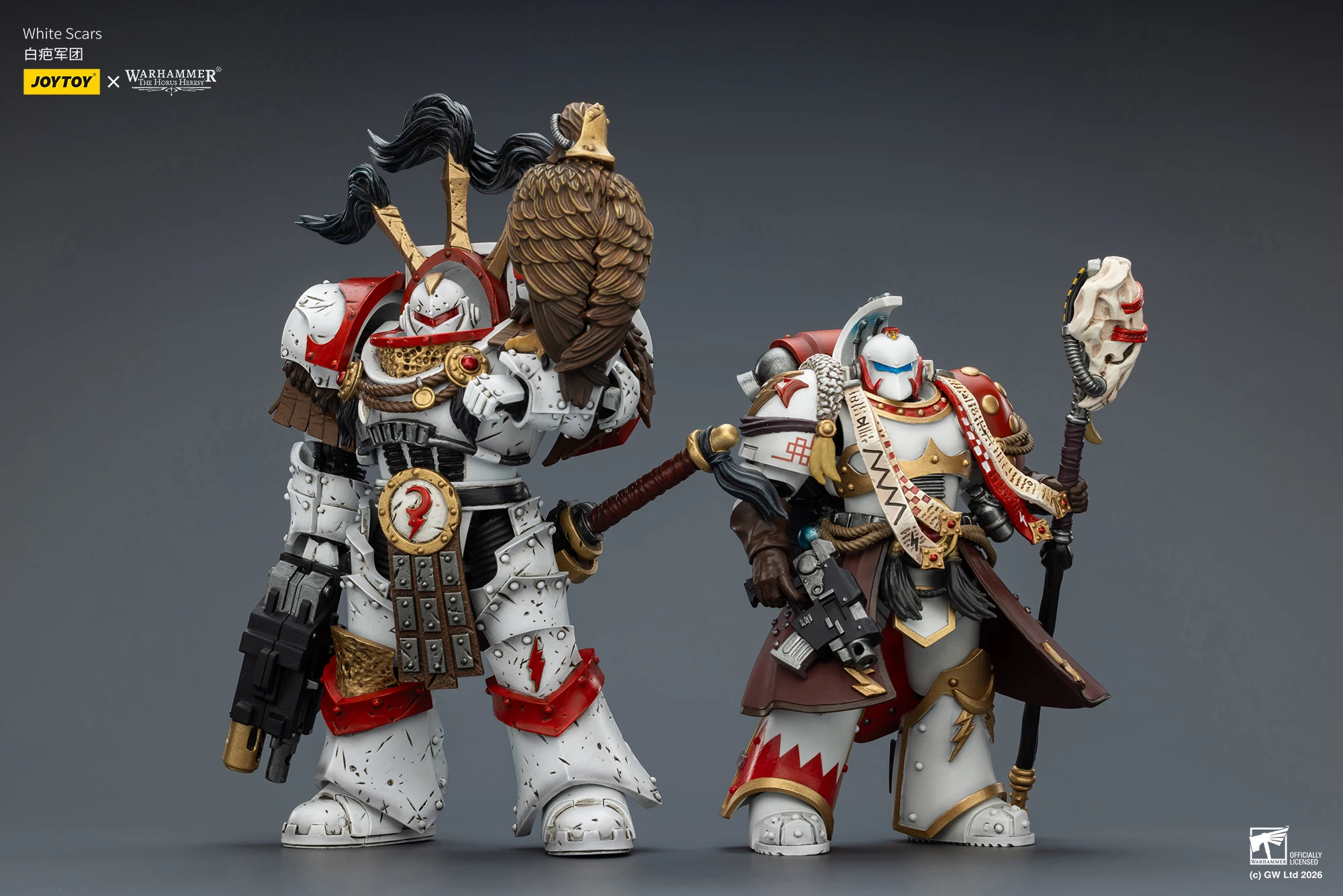 Фото Фигурка JOYTOY 1/18 Warhammer 40000 White Scars Stormseer Consul/Legion Praetor в броне Cataphractii Terminator №2