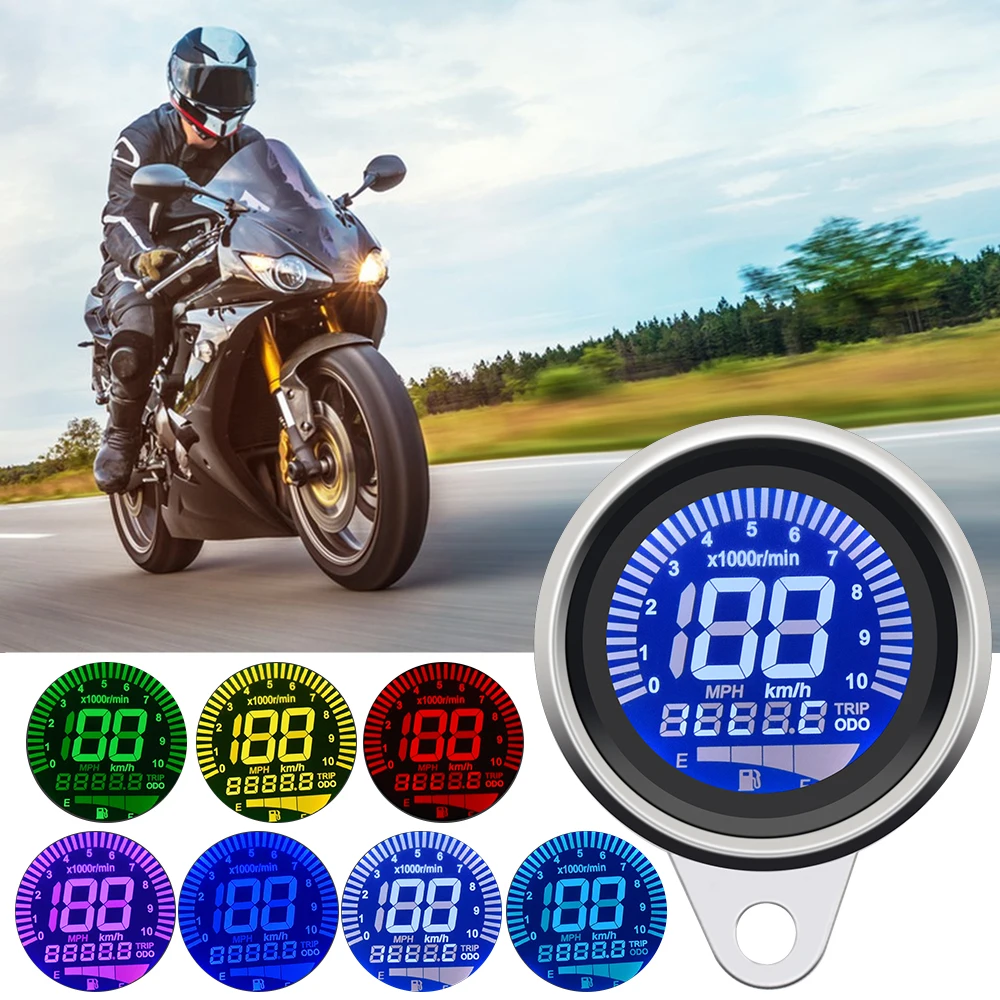 Одометр с ЖК-дисплеем в стиле ретро универсальный цифровой спидометр для