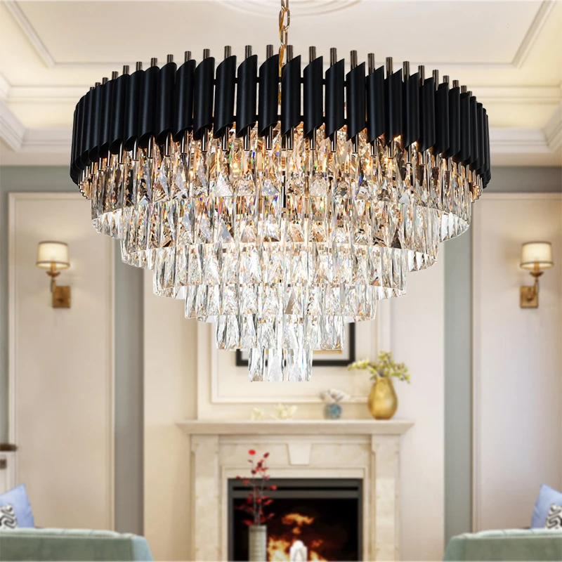 

Modern Nordic LED Crystal Pendant Lights K9 Crystal Suspension Pendant Lamps for Living room Foyer restaurant hotel bar