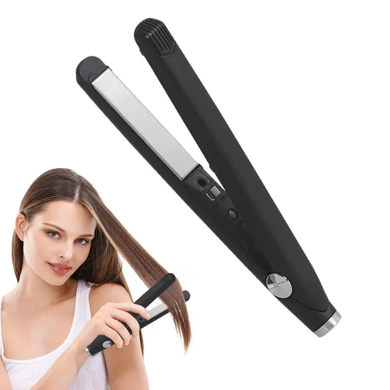 

Выпрямитель для волос, портативный утюжок с USB разъемом для выпрямления и завивки волос, беспроводной утюжок двойного назначения для прически