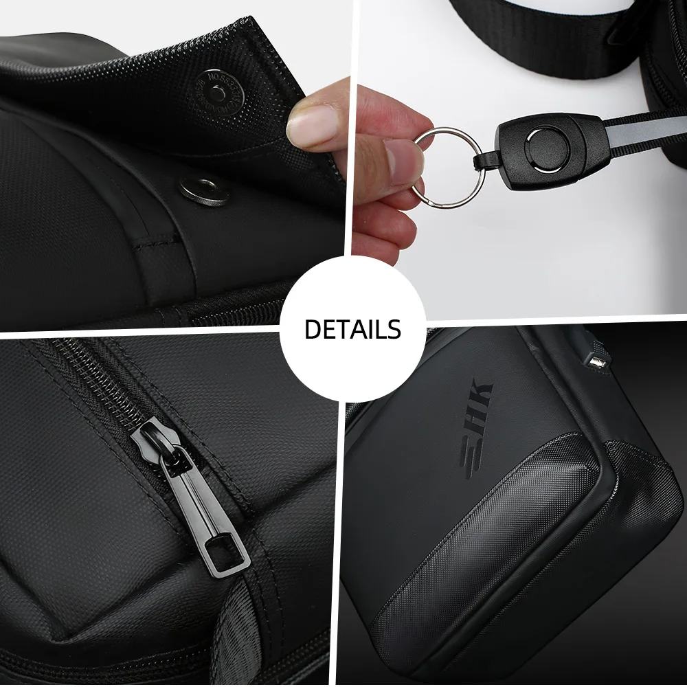 Heroic Knight Men's Bag Multifunctional Shoulder Bag For Husband Fashionable Waterproof Crossbody Bag For Men With Kettle Pocket