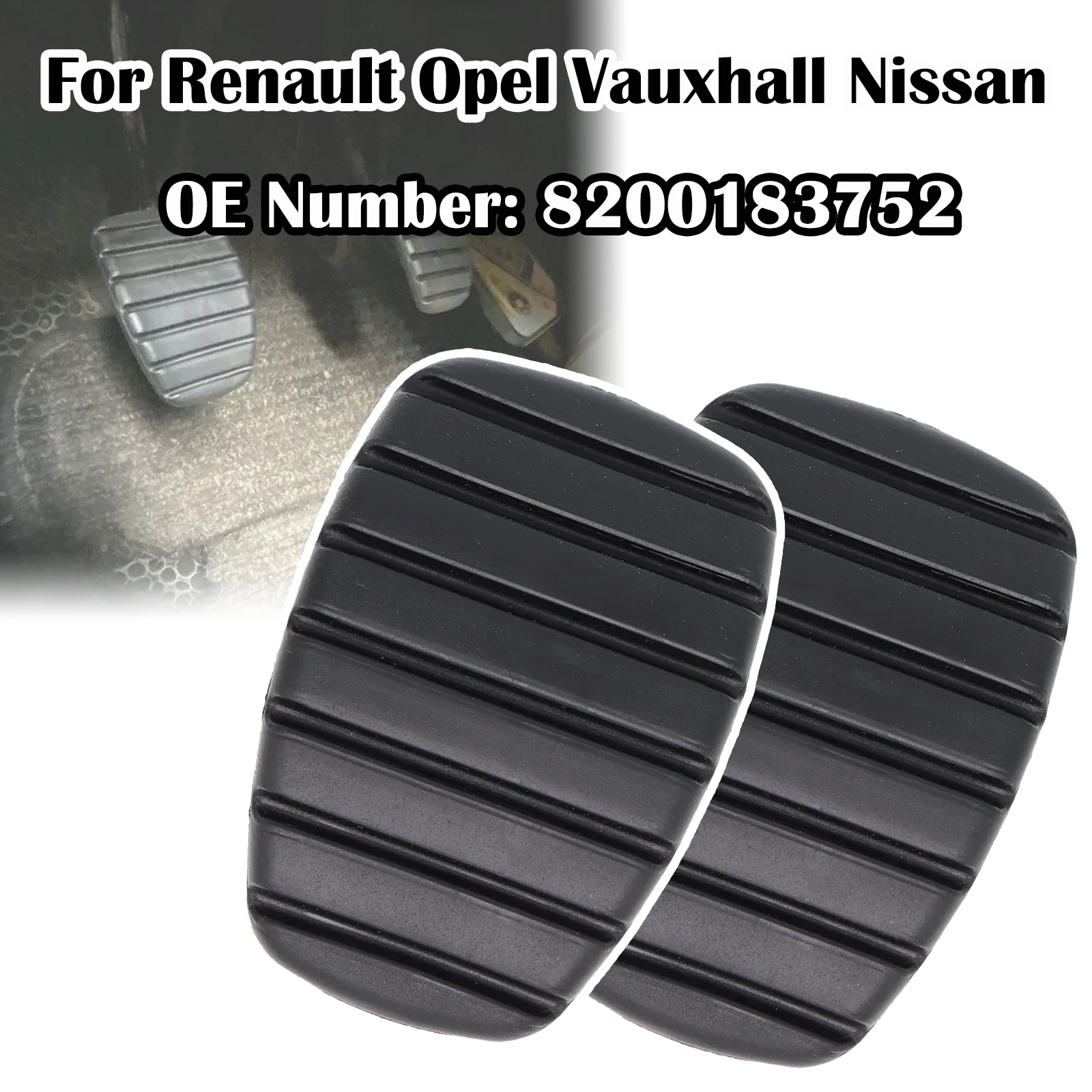 Резиновая накладка на педаль тормоза и педали для Renault Laguna 2001-2015 Vivaro Mitsubishi Express Trafic