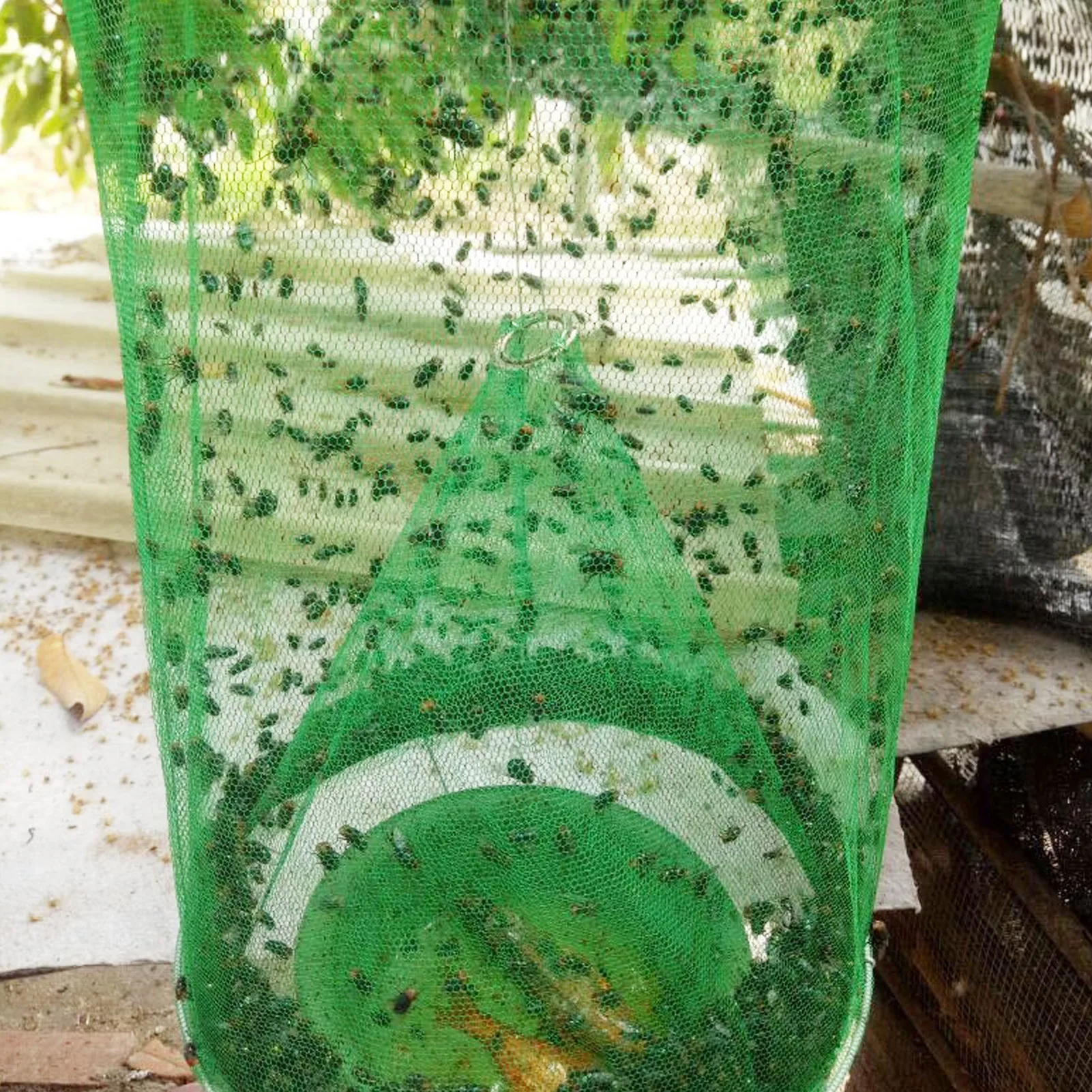 

Летняя Складная сетчатая ловушка для мух, многоразовая