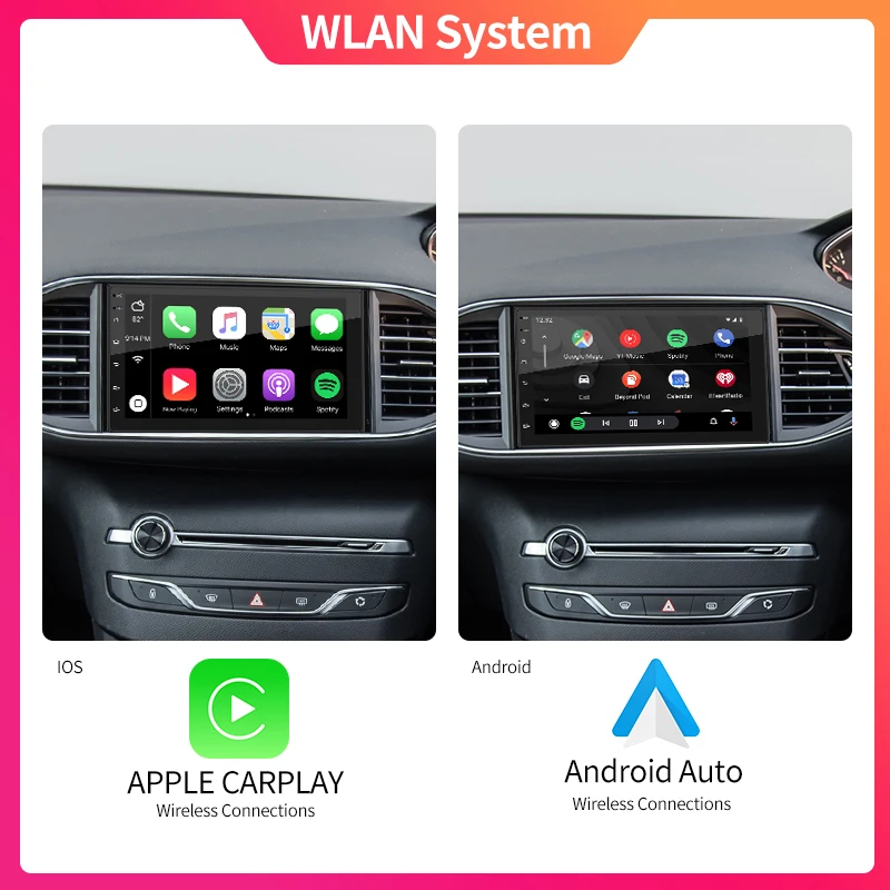Автомобильная Беспроводная стереосистема Carplay 7 9 10 дюймов Android плеер радио 2 Din