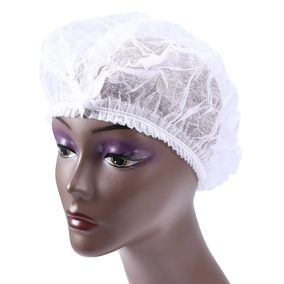 

100pcs Disposable Hair Non-woven Net for Medical Service Food Baking Makeup(White)