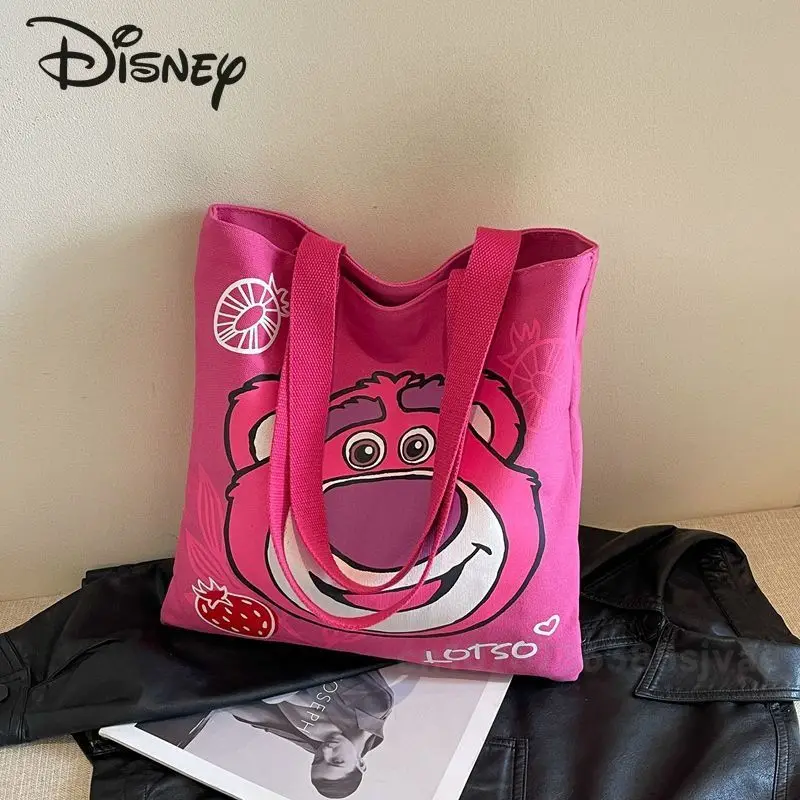 Новая женская сумка Disney модная Высококачественная Холщовая Сумка через плечо