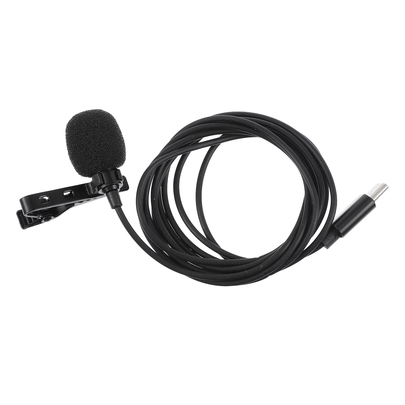 

USB Type-C Lavalier Microphone Lav Mic Clip On Microphone Professional Mic