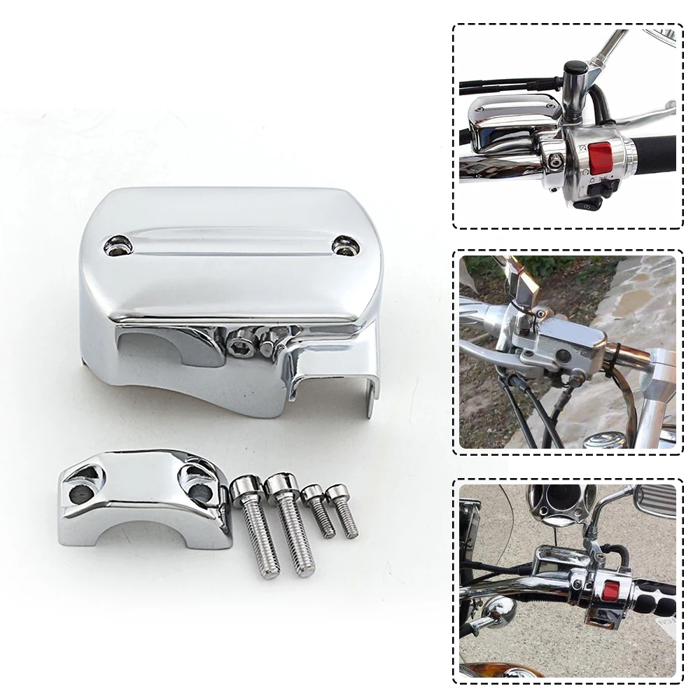 

CNC алюминиевый тормозной клатч для мотоцикла, жидкость, топливный резервуар, хромированная крышка для Yamaha V-Star 650 950 1100 1300