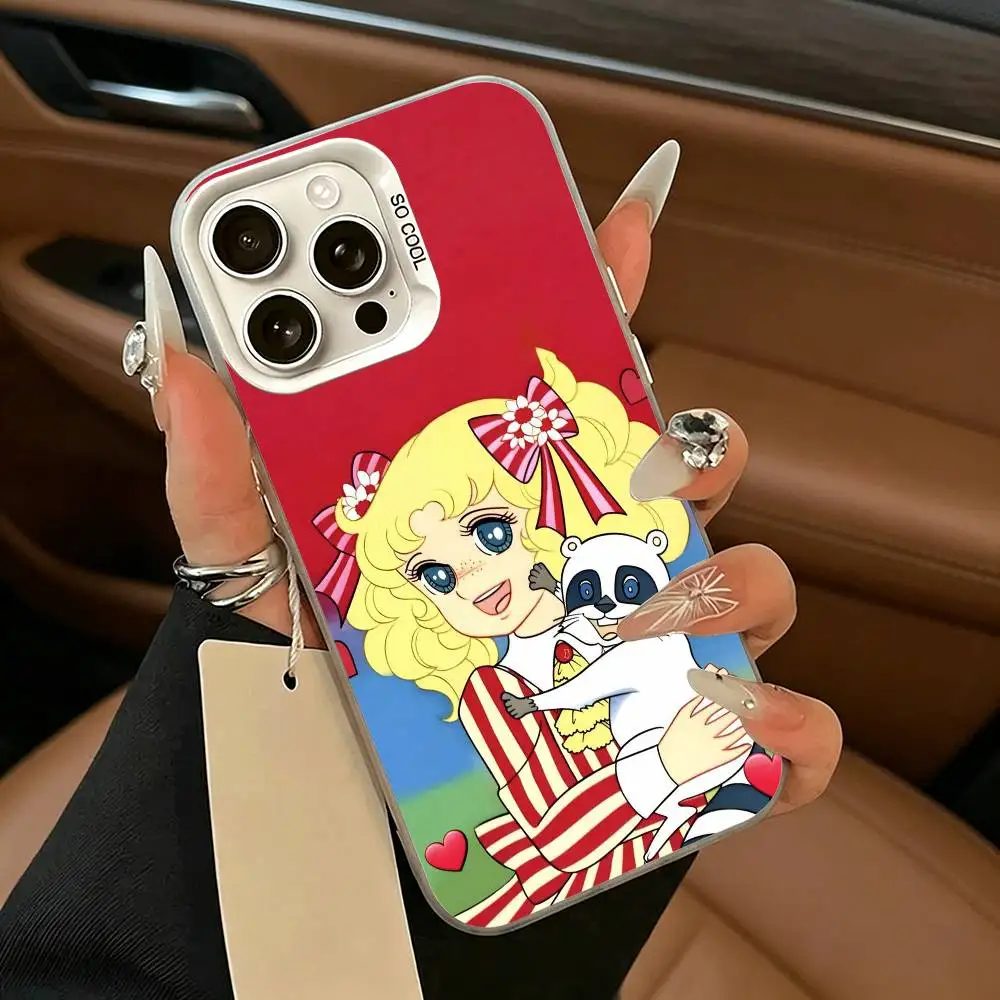 Фото Чехол для телефона M-Manga C-candys candy-cc для iPhone 17 Air 16 15 14 13 12 11 Pro Max, белый, серебристый, жесткий чехол №5