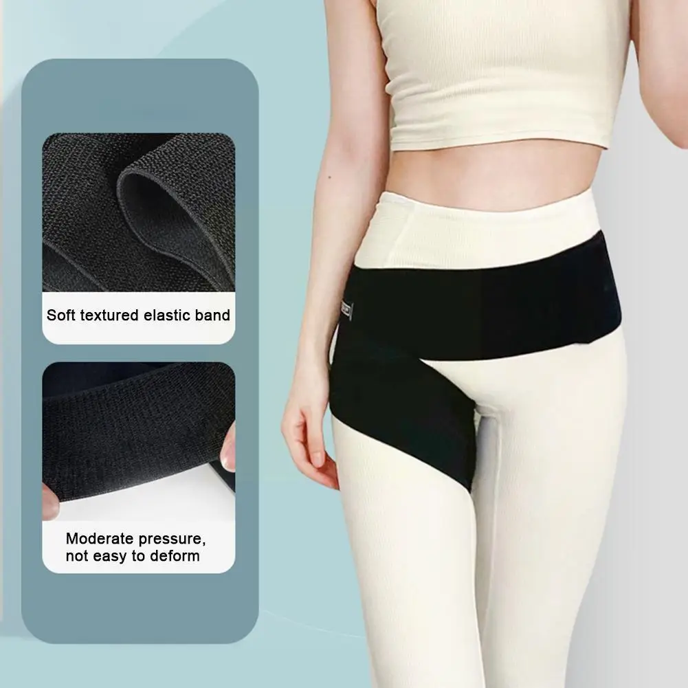 

Compression Hip Brace Sciatica Groin Wrap For Pain Relief Thigh Compression Sleeve Groin Support Hip Flexor Unisex Groin Br V3U7