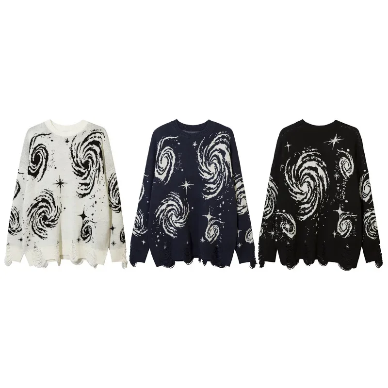 Модный уличный стиль библиотека Цзя И вязаный свитер с вращающимся дизайном