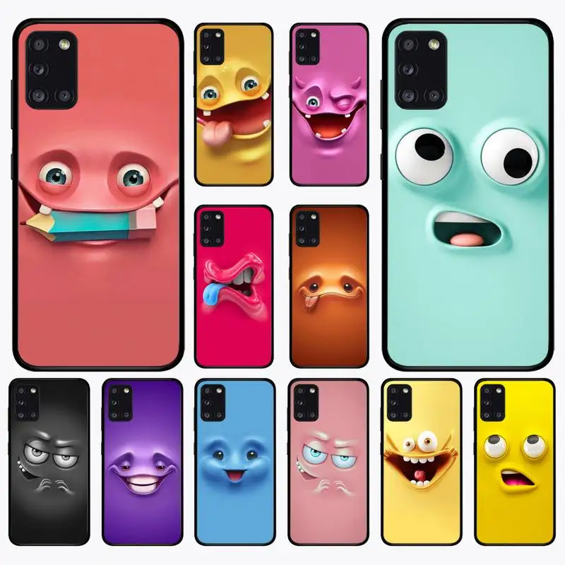 

funny face Phone Case for Samsung A 51 30s 71 21s 10 70 31 52 12 30 40 32 11 20e 20s 01 02s 72 cover