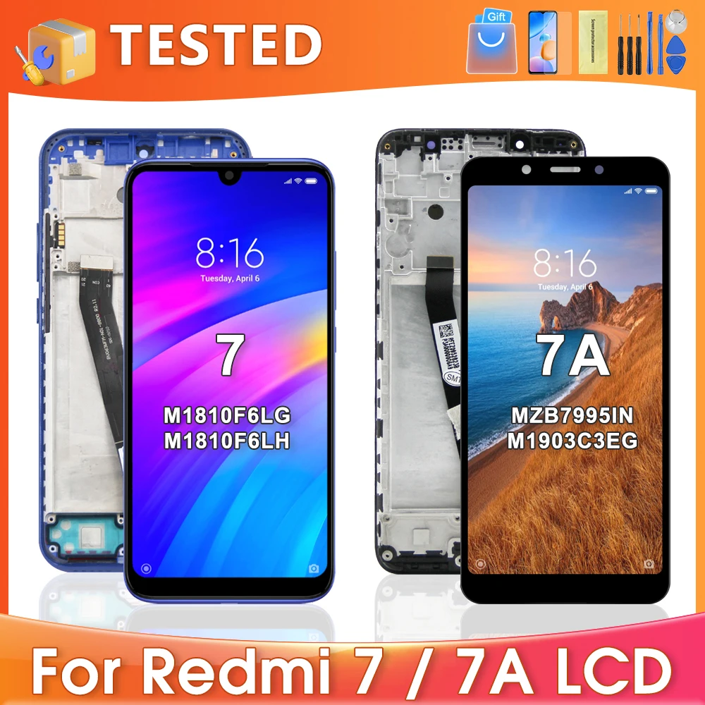 Xiaomi Redmi 7 совместимый ЖК-дисплей с сенсорным экраном и дигитайзером 6 26 дюйма