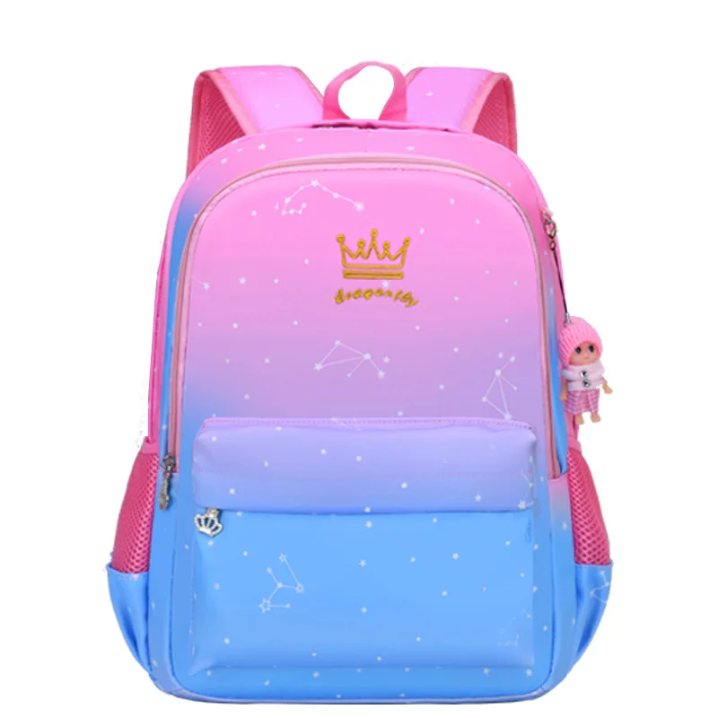 Детский ортопедический рюкзак для девочек, школьная сумка для детей, для принцессы