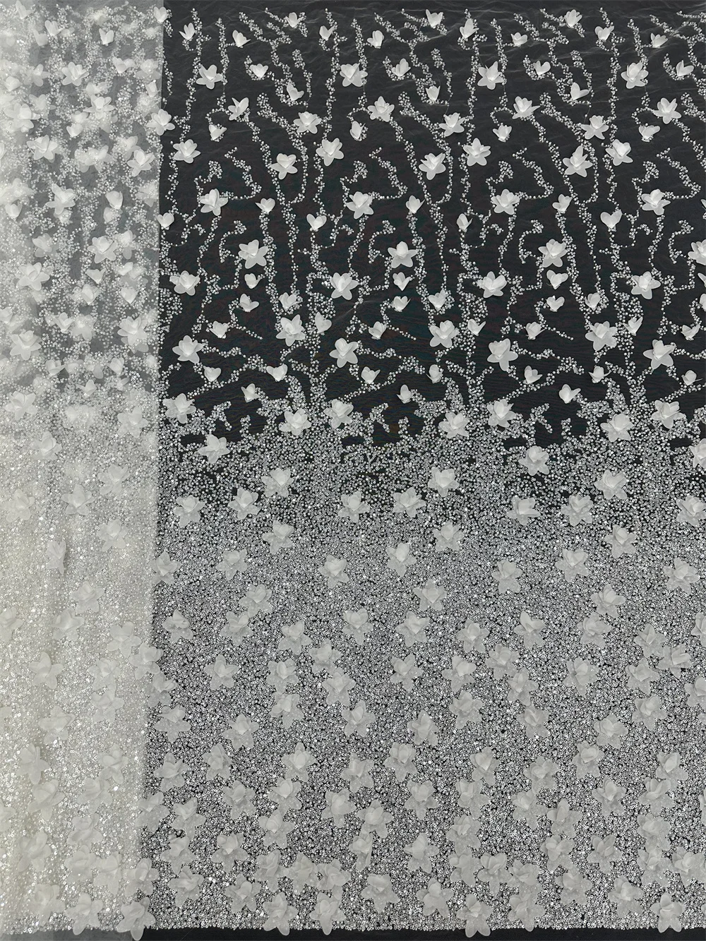 Африканские бусины 3D цветок кружевная ткань 2024 высокое качество нигерийская для