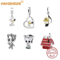 authentic 925 sterling silver charms animal beads dog hugs its toy charms fit original pandora bracelet necklace jewelry gift