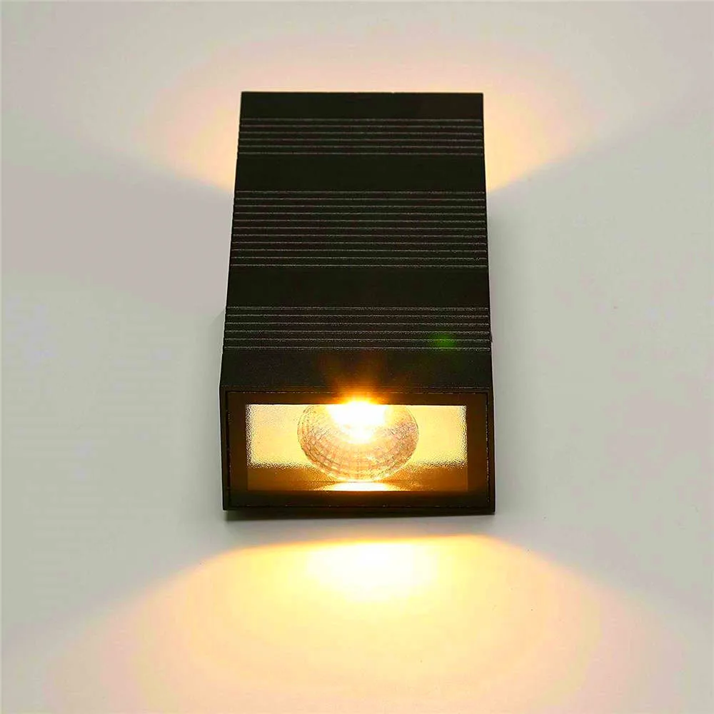 

Wall Lamp Home Decoration 10w Waterproof Outdoor Indoor Balcony Tempered Glass Aluminum 85-265V