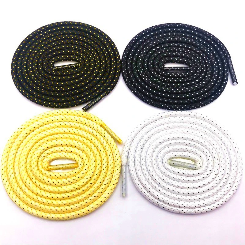 Official Weiou Laces Store 30 Pairs/Lot Golden Silver Black Round Strings Shimmering Metallic Rope Shiny For Fashion Party Dress