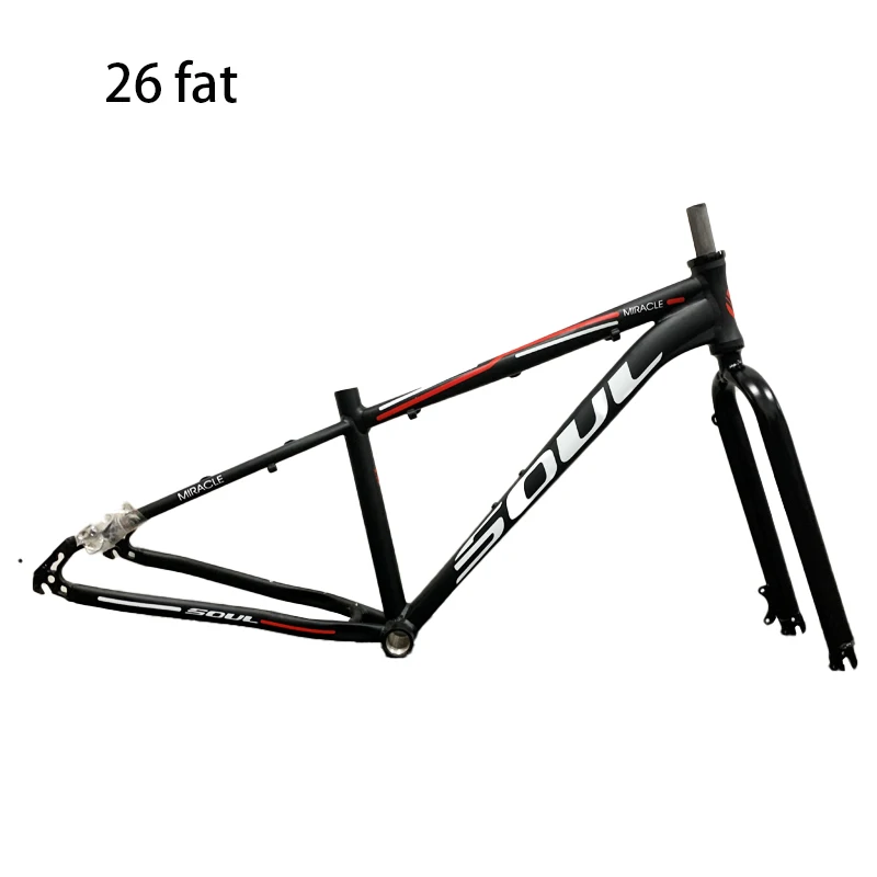 SOUL 26 ER  4.0 4.5 Fat Bike 135 15 Inch Aluminum Alloy Snow Fat Bicycle Frame with Fork