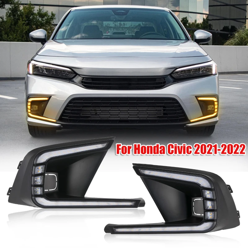

2 шт./комплект, передний бампер для автомобиля Honda Civic 2021-2022
