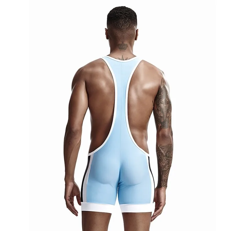 Men Undershirts Leotard Sports Wrestling Singlet Body Shaper Corset Bodysuits Underwear Bodybuilding Jumpsuits Shorts Plus Size