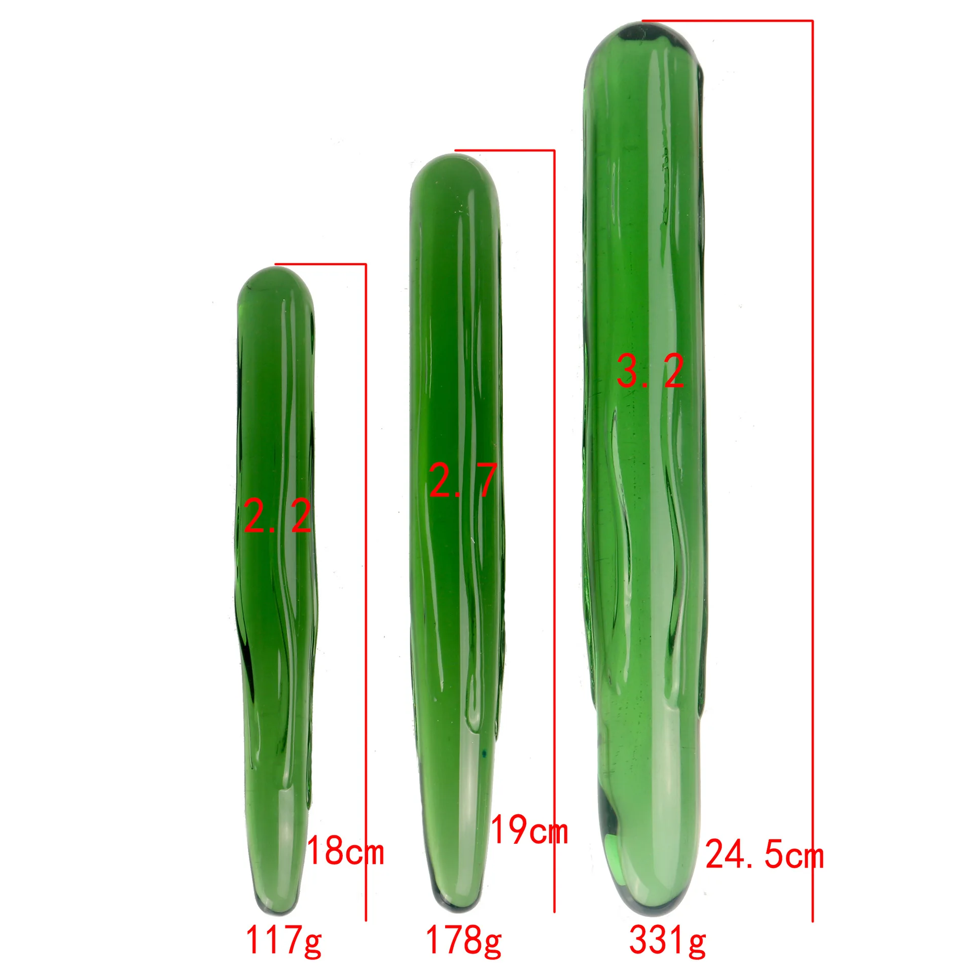 VaHppy Adult Sex Toys Artificial Penis Dildos Glass Luffa Female Masturbators Gay Anal Plugs Smooth