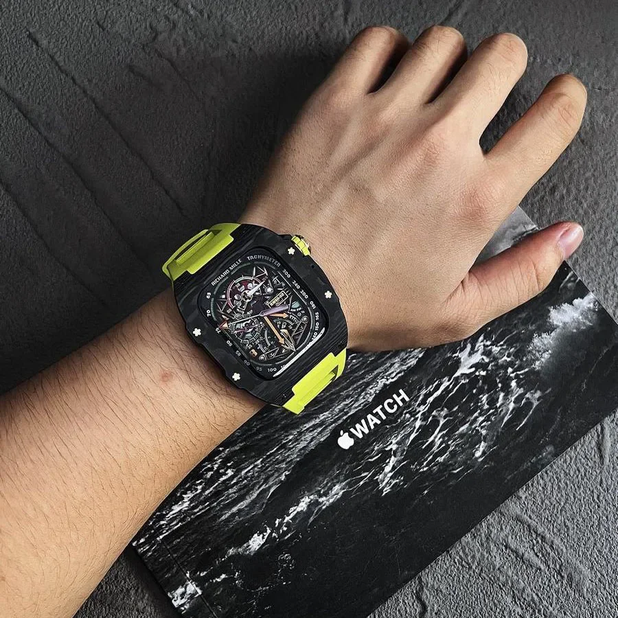 Комплект для модификации Iwatch 9 8 из углеродного волокна 44 мм 45