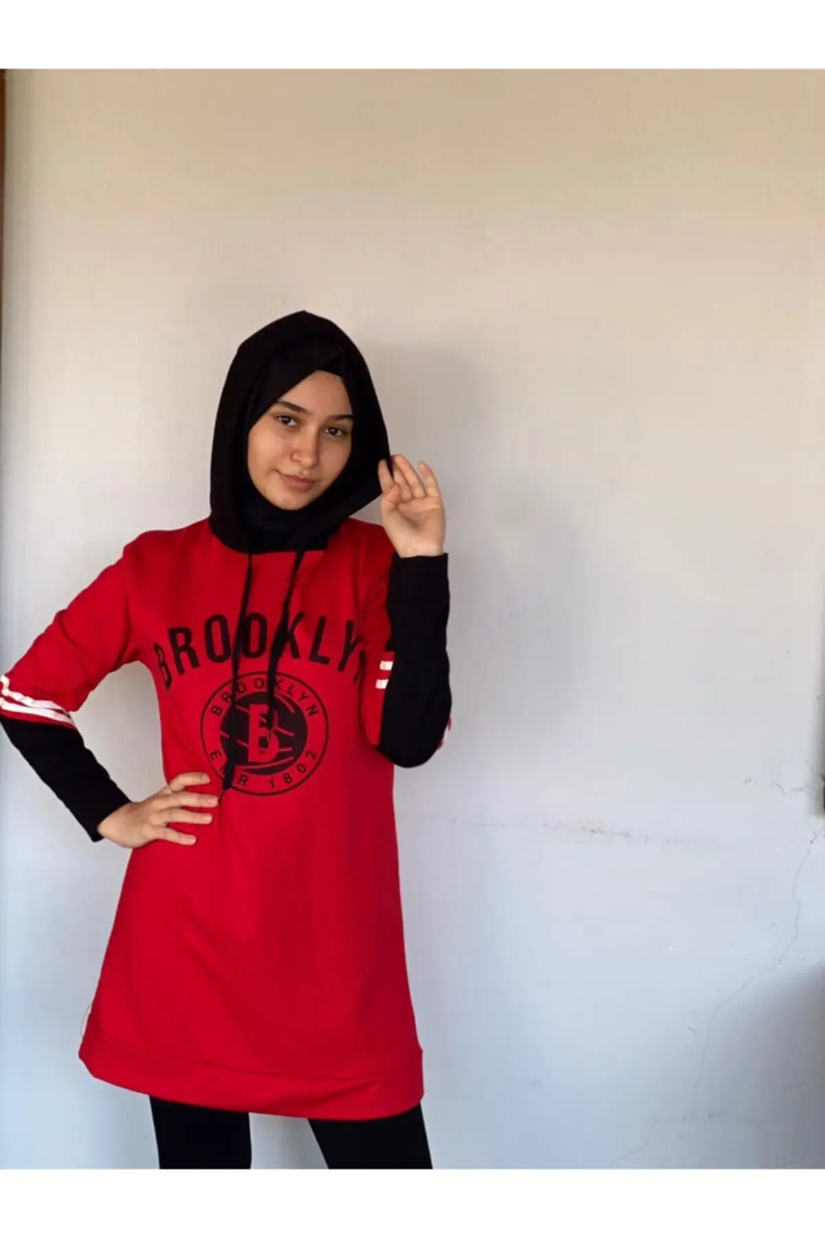 

Hijab is a long Hooded Sweater Women Muslim Sweater