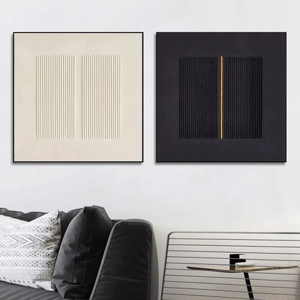 Современный скандинавский Настенный 3D плакат с текстурой принт чистый бежевый и