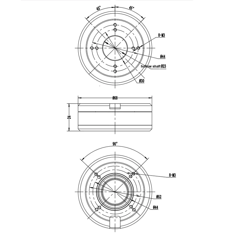 1 шт. GM7008L бесщеточный двигатель 14 8-36 в KV20 внешний ротор большой крутящий момент