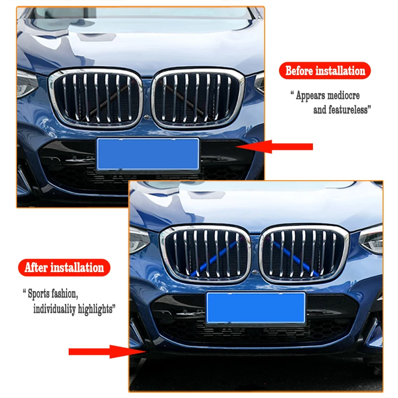 Полоски для отделки передней решетки радиатора BMW серий 7 F01 F02 F03 F04 модная