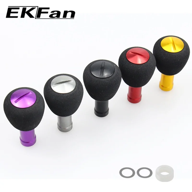 Ekfan EVA DIY Spinning Baitcasting Reel Parts Fishing Reel Knob 1pc/Packaging For DAI&SHI With Ultra Light Gasket