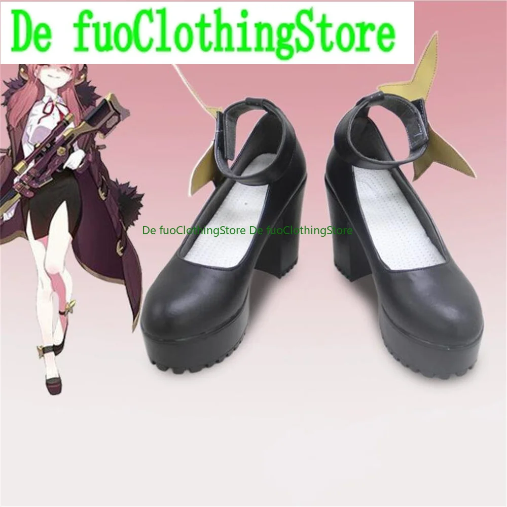 Синие ботильоны Rikuhachima Aru из искусственной кожи для косплея Blue Archive