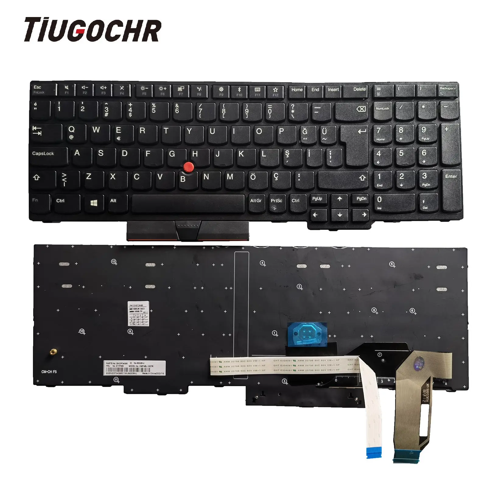 

Для Lenovo ThinkPad E580 E585 E590 L580 P52 P53 P73 T590 клавиатура TR без подсветки