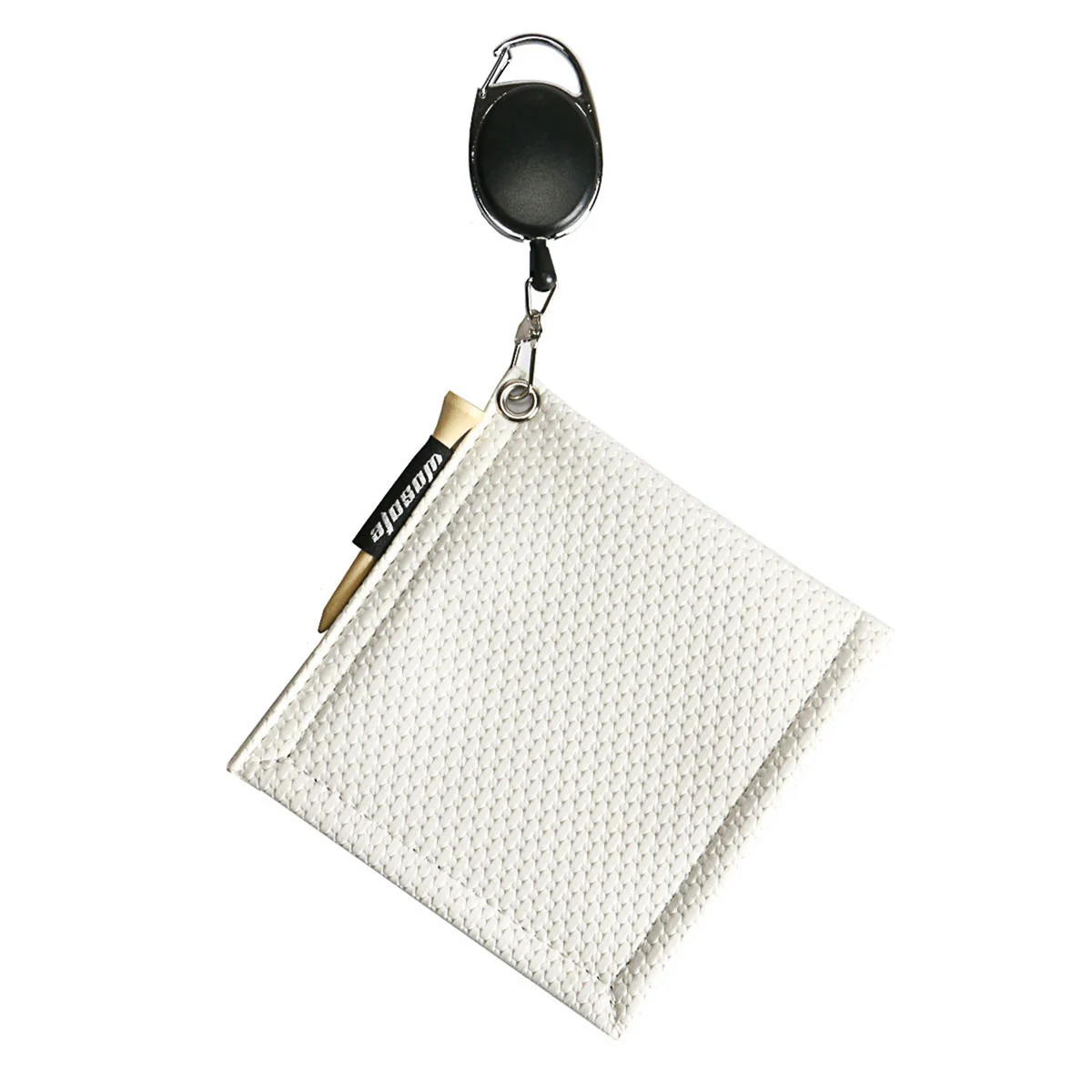 

Golf Ball Cleaning Towel with Carabiner Hook Water Absorption Clean Golf Club Head Wiping Cloth Cleaner Accessories, 2