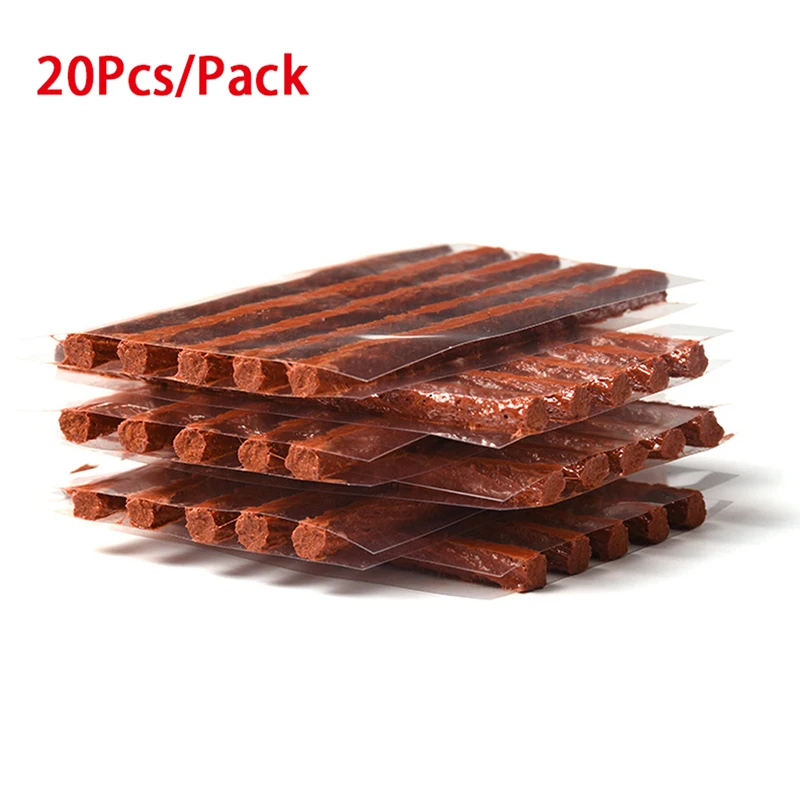 

20Pcs Tubeless Tire Repair Strips Stiring Glue for Tyre Puncture Emergency Strip